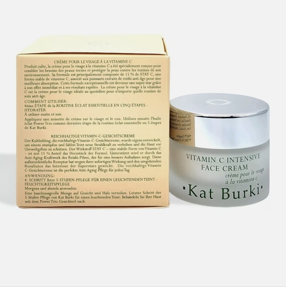 Kat Burki VITAMIN C INTENSIVE FACE CREAM 1.7 fl oz 50mL NIB Essential Radiance - Picture 3 of 9